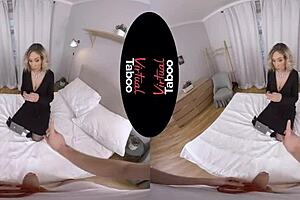 SEE: Virtual reality taboo pleasure with a blonde slut