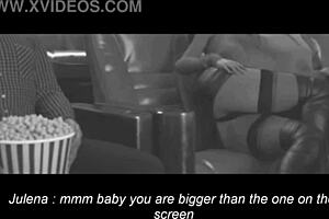 Julena rides interracial cock in 3d upskirt adventure with stockings