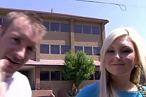 Blonde Picks Up Strangers For Fun Adventures