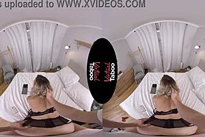 SEE: Virtual reality taboo pleasure with a blonde slut