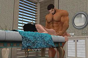 Cam Heyward's Huge Cock Gets Massaged