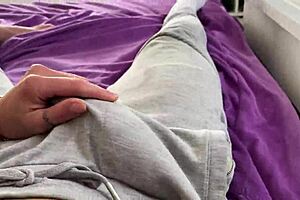 Blonde Teen Gives Big Cock Footjob And Blowjob