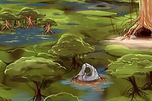 Opal plays with her pussy in hentai 😏