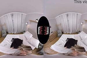 SEE: Virtual reality taboo pleasure with a blonde slut