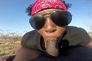 Hey, watch this public blowjob pov with deepthroat action
