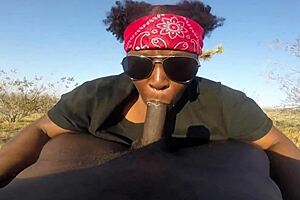 Hey, watch this public blowjob pov with deepthroat action