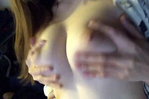 nana shakes huge tits during paizuri facial