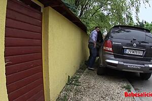 two delicious babes taking it in the ass for him!