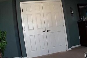 She lost the bet and teases with big cock