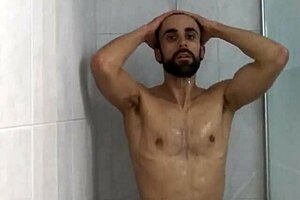 taking a shower with my straight friend, things get wild with big cocks 😏