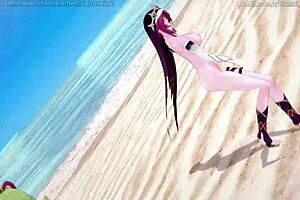 i watch genshin impact mmd with rosaria and kuki shinobu