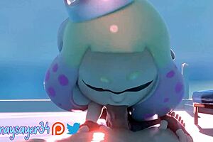 Feel the intense thrill in this Splatoon animation compilation that will make you cum