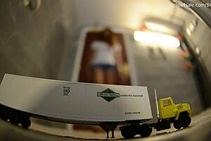 Miss Ts Tin Trailer Crush Sandal Tease Dominates With Huge Feet In Pantyhose Femdom Massage