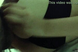 My cousin's ass in lingerie looks so tempting.