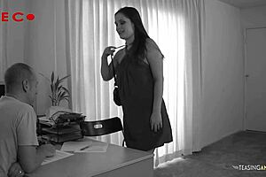 Brunette signs up for porn casting to get cum down her throat.