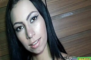 zarah santti deepthroats big cock and swallows cumshot