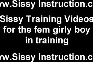 Put these pink panties on right now, sissy boy!