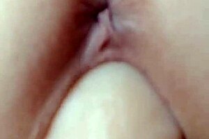 i insert huge dildo into pussy and reach orgasm