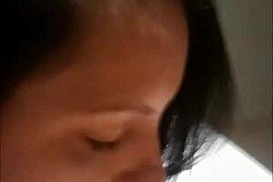 brunette sucking and swallowing cum in pov cheating?