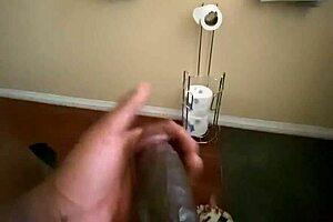 Tugging My Big Black Monster Cock In Solo Homemade Masturbation