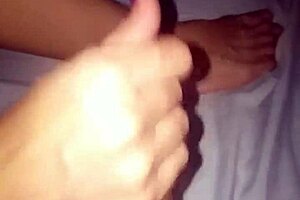 tetona and i return with intense handjob ending in cumshot