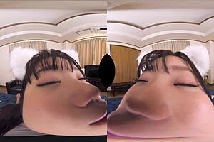 I repay the cat's favor by getting naughty with my master in human form.