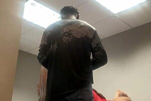 Rough threesome with latina and ebony