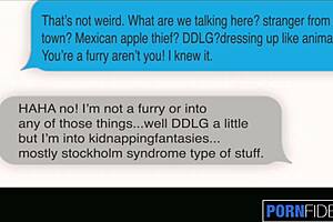 Bridgette B has her hands cuffed and her tits fucked by James Deen