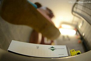 Miss Ts Tin Trailer Crush Sandal Tease Dominates With Huge Feet In Pantyhose Femdom Massage