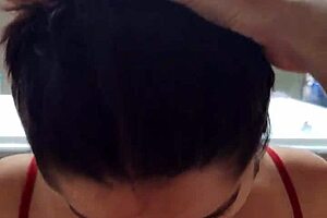 White moon blows deepthroat facial!