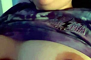 titty talk with huge cocks, smoking and kissing milf