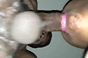 my jamaican neighbor was so horny she sucked my big black cock