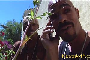 Two Horny Babes Suck Monster Black Cocks