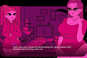 lesbian counselor turns girls horny in kissing therapy hentai game 😈