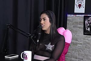 karen bessa enjoys couple swap in sheer red