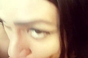 transsexual client in bsb gets blowjob and kiss from amateur