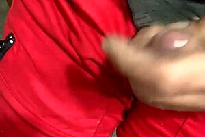 Lonely guy jerks off in solo masturbation session