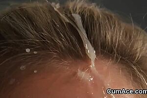 Bbw getting paid a facial while blowing two other dudes in POV