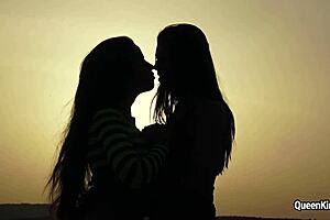 Busty Russian Pornstar Lesbian Action