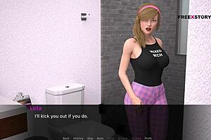 Lola’s and Jhon’s love scene in the Dusklight Manor mobile game