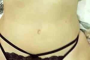 Fucking my girlfriend in sexy lingerie.