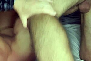 Small boobs and big ass in intense couple action