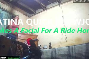Latina Quick Blowjob Takes Facial for Ride Home
