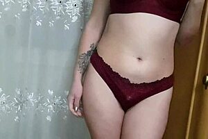 This sexy girl is masturbating with toys at home