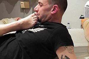 wife's foot masturbation session