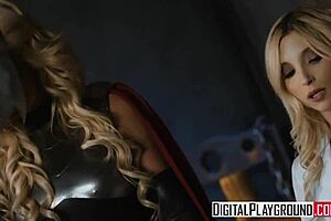 Piper Perri and Phoenix Marie in a hot girl on girl sex scene