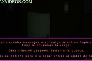 Wife cheats with friend's lover during visit!