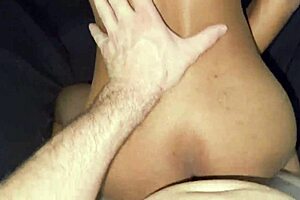 Latin girl fucks white amateur boyfriend with cumshot