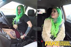 Then again that is what video clips are all about and the tattooed European babe certainly gets down and dirty in the car scene