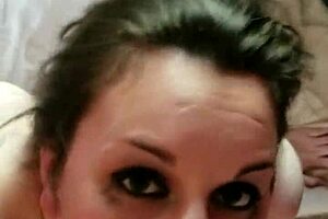 deepthroat blowjob with big cock and cum swallow 😍